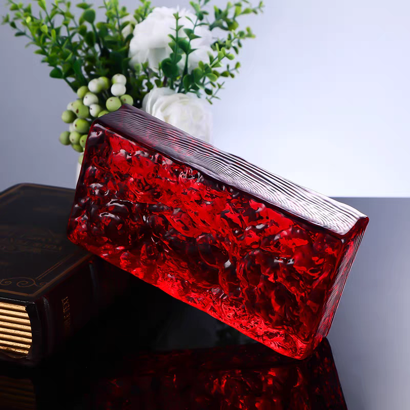 บล็อกแก้ว TIMELESS TILES รุ่น ICE 20X10X5 ซม. สีแดงใส TRANSPARENT REDF_3